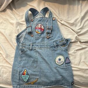 Primark Blue Casual Dress with Playful Patches